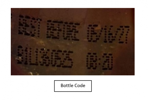 Photograph of Bottle Code