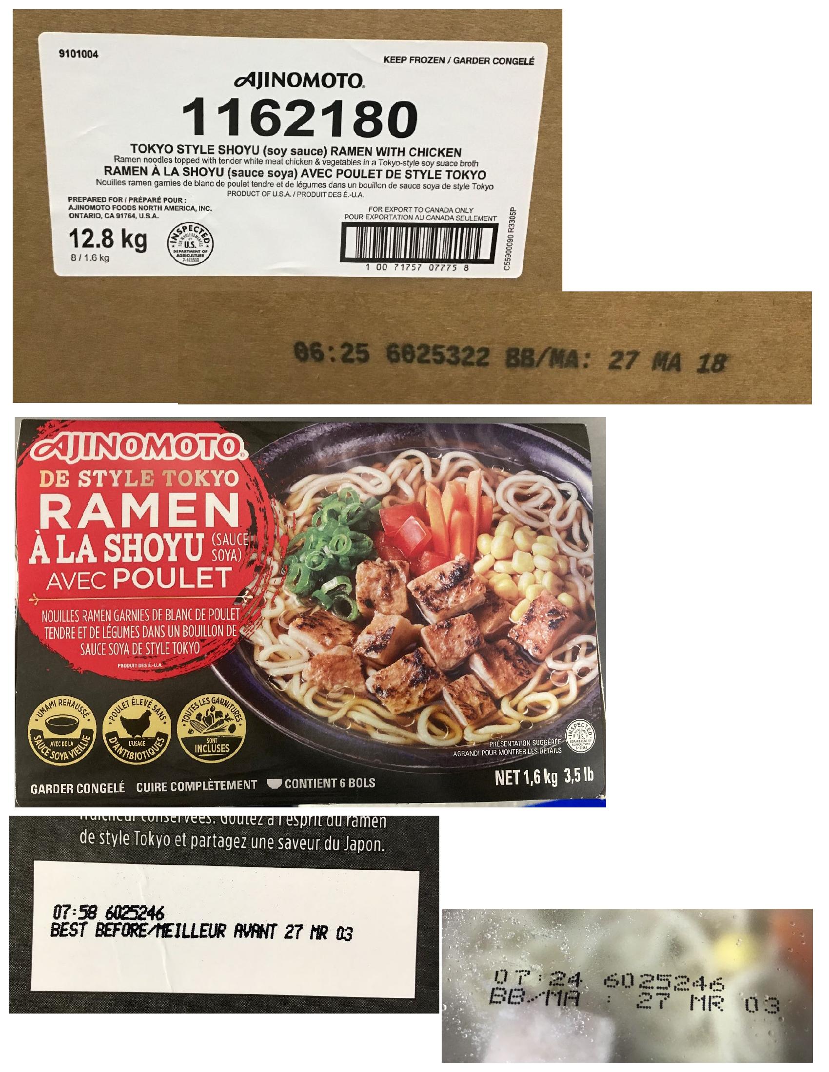 Ajinomoto Recalls Chicken and Pork Products for Glass Contamination