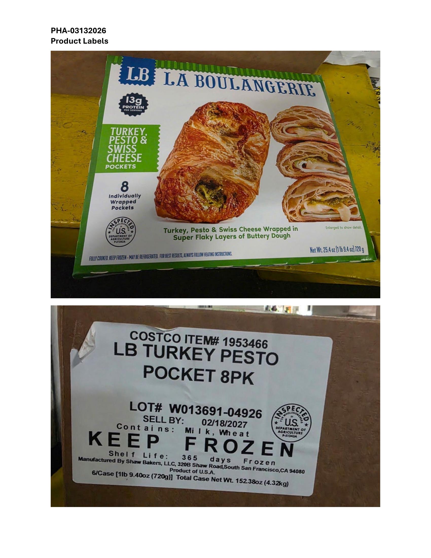 Misbranding Alert: Turkey Pastries May Contain Ham