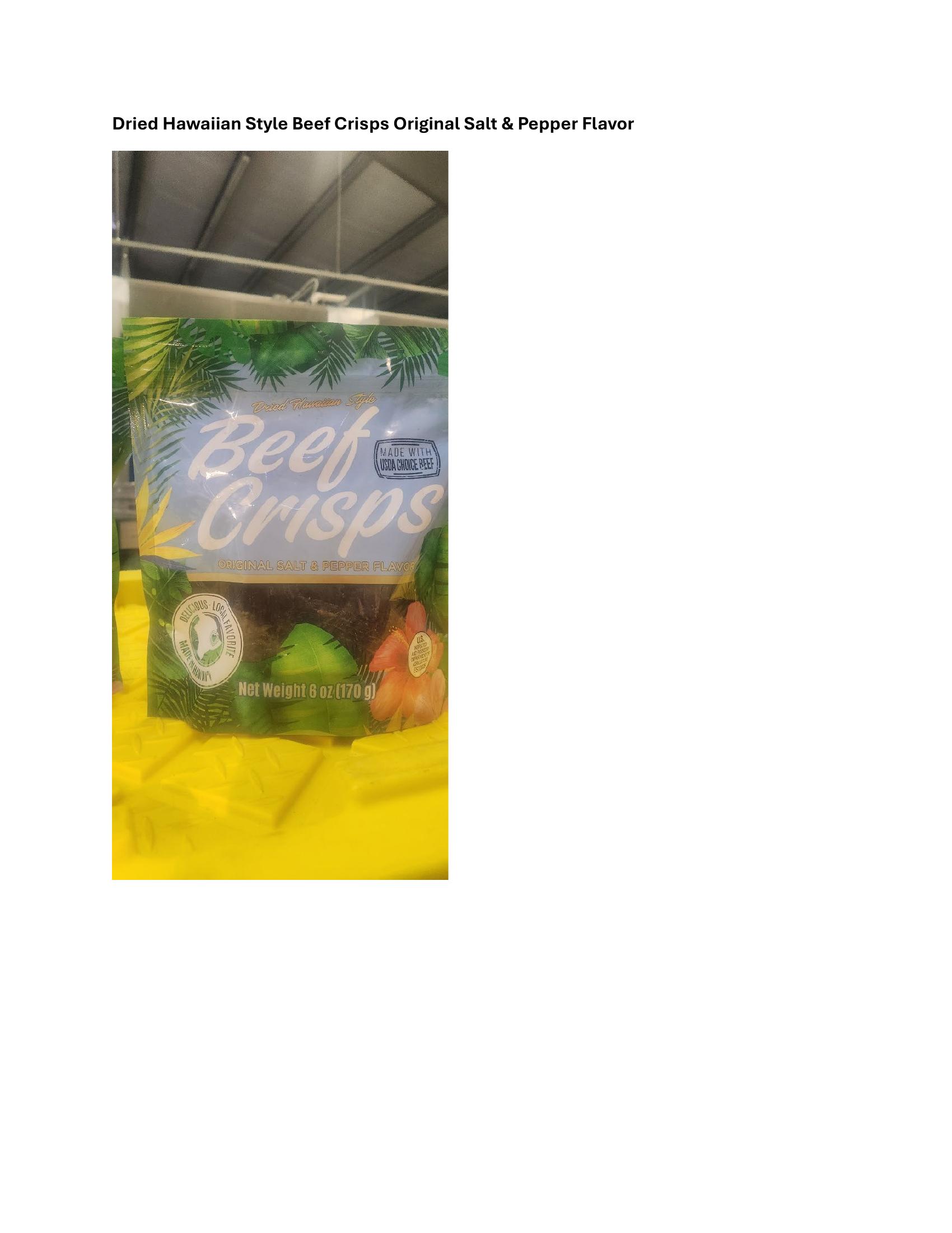 Beef Jerky Recalled for Undeclared Soy Allergen Risk