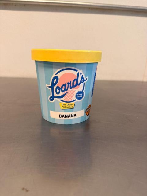 Image of Loard’s One Quart Banana Ice Cream