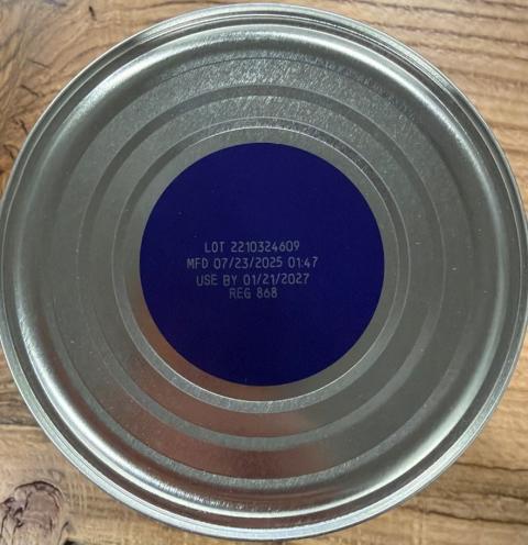 Bottom of can, a2 Platinum Infant Formula USA Label