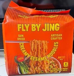 Fly By Jing Creamy Sesame Noodles, 4 Pack, NET WT 152 OZ, 428 G
