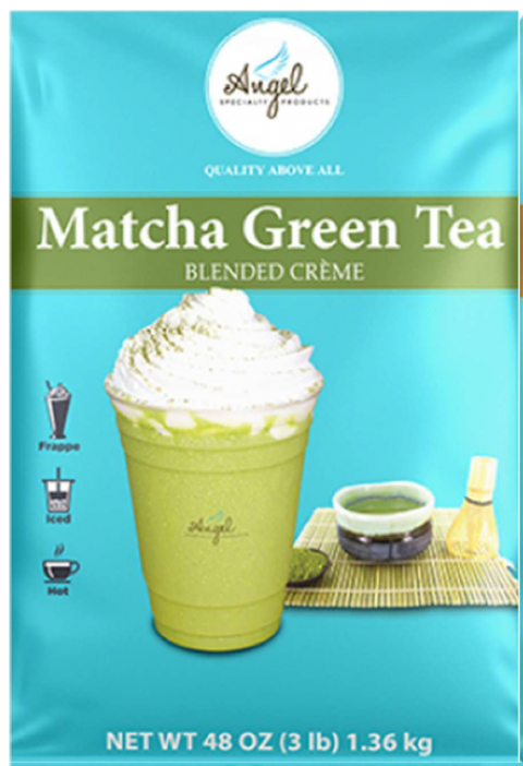 Angel Specialty Products Matcha Green Tea Blended Crème Net Wt 48 OZ