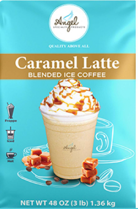 Angel Specialty Products Caramel Latte Blended Crème Net Wt 48 OZ