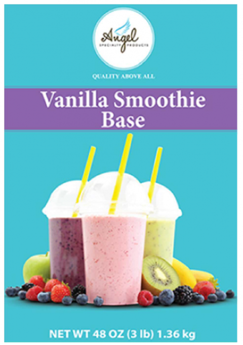 Angel Specialty Products Vanilla Smoothie Base Net Wt 48 OZ