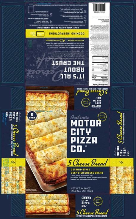 Labeling for Motor City Pizza Co. 5 Cheese Bread 2 Pack