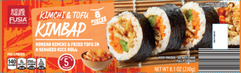 Fusia Asian Inspirations Kimchi & Tofu Kimbap, Net Wt. 8.1 oz