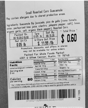 Whole Foods Market Small Roasted Corn Guacamole