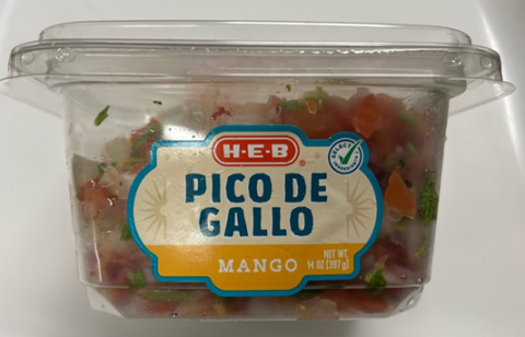 HEB Pico de Gallo Mango 14 oz Side Panel
