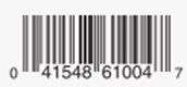 UPC Bottom of package: 041548610047