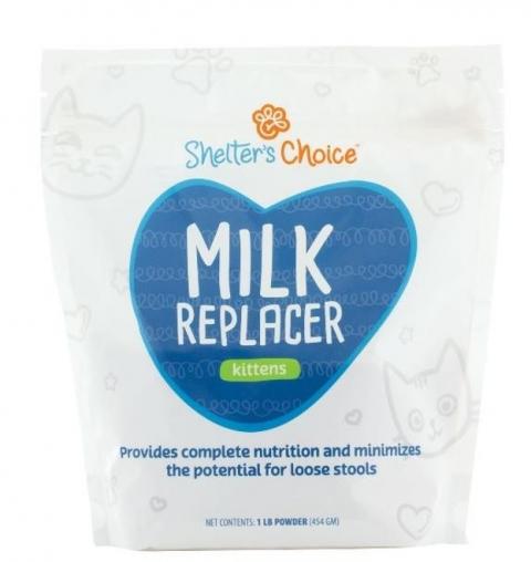 Shelter’s Choice Feline Milk Replacer, Net Wt. UPC 817160011032, Net Wt. 1lb