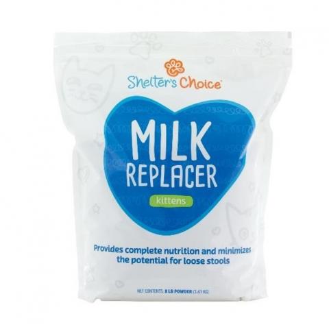 Shelter’s Choice Feline Milk Replacer, Net Wt. UPC 817160011063, 8 lbs