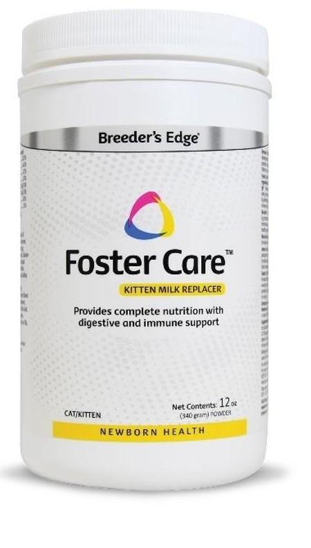 Breeder’s Edge Foster Care Feline Milk Replacer, UPC 817160010196, Net Wt. 12 oz