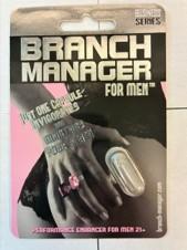 Branch Manager for Men Performance Enhancer for Men 21+, packaged in single capsule blister card