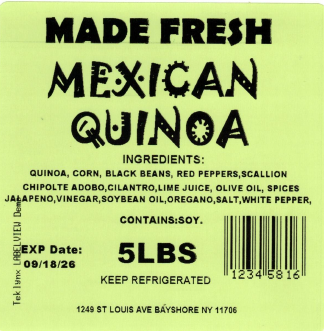 Made Fresh Salads Mexican Quinoa 5 LBS