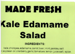Made Fresh Salads Kale Edamame Salad