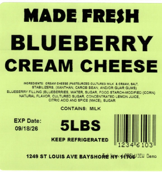 Made Fresh Salads Blueberry Cream Cheese 5 LBS