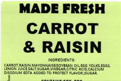 Made Fresh Salads Carrot & Raisin