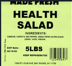 Made Fresh Health Salad 5 LBS