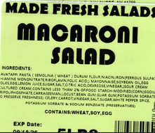 Made Fresh Salads Macaroni Salad 5 LBS