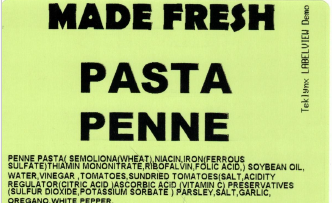 Made Fresh Salads Pasta Penne