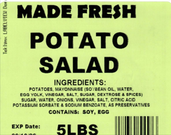 Made Fresh Potato Salad 5 LBS