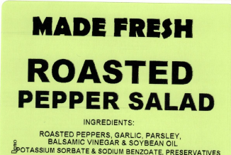 Made Fresh Salads Roasted Pepper Salad