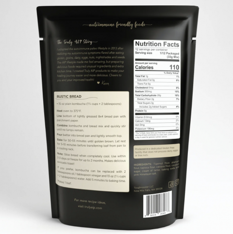 Truly AIP Bread Mix Back