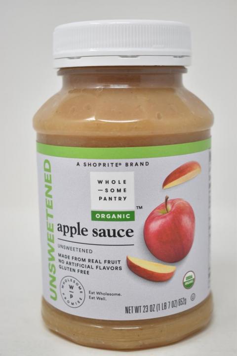 Wholesome Pantry Organic Unsweetened Applesauce, Net Wt. 23 oz