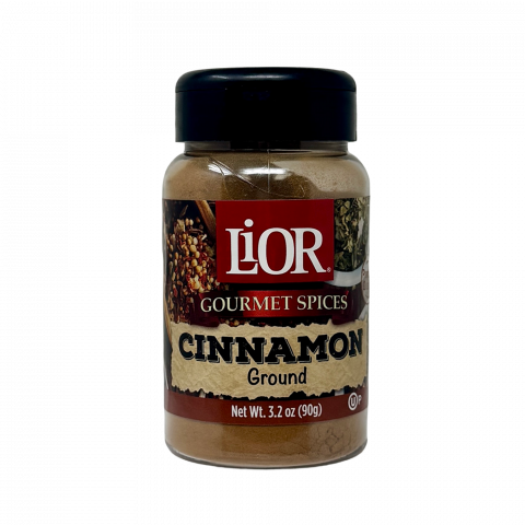 Image of bottle, Lior Gourmet Spices Cinnamon Ground Net Wt. 3.2 oz (90g) UPC 794711005484