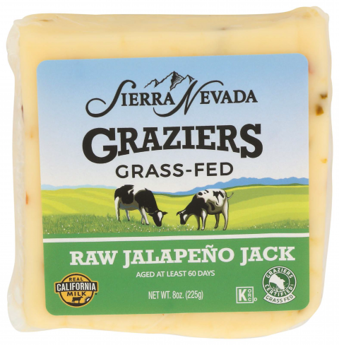 Image of Sierra Nevada Graziers Raw Jalapeno Jack Cheese, 8 oz.