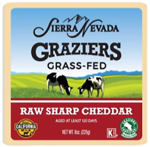 Image of Sierra Nevada Graziers Raw Sharp Cheddar Cheese, 8 oz.