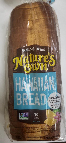 Image of Primary Label, Nature’s Own® Hawaiian Bread net weight of 20 oz.