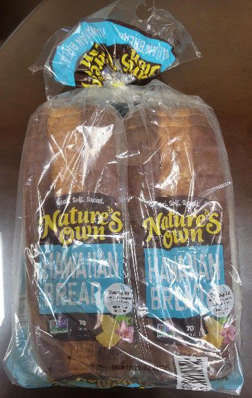 Image of Primary Label, Nature’s Own® 2-pack Hawaiian Bread net weight of 40 oz.