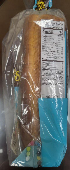 Image of Side Panel, Nature’s Own® 2-pack Hawaiian Bread net weight of 40 oz.