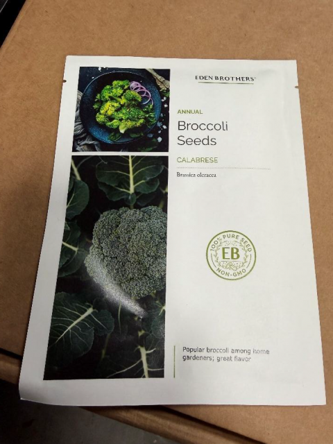 Image of Primary Label: Broccoli Seeds – Calabrese - Packet and Net Wt. of 1 Ounce